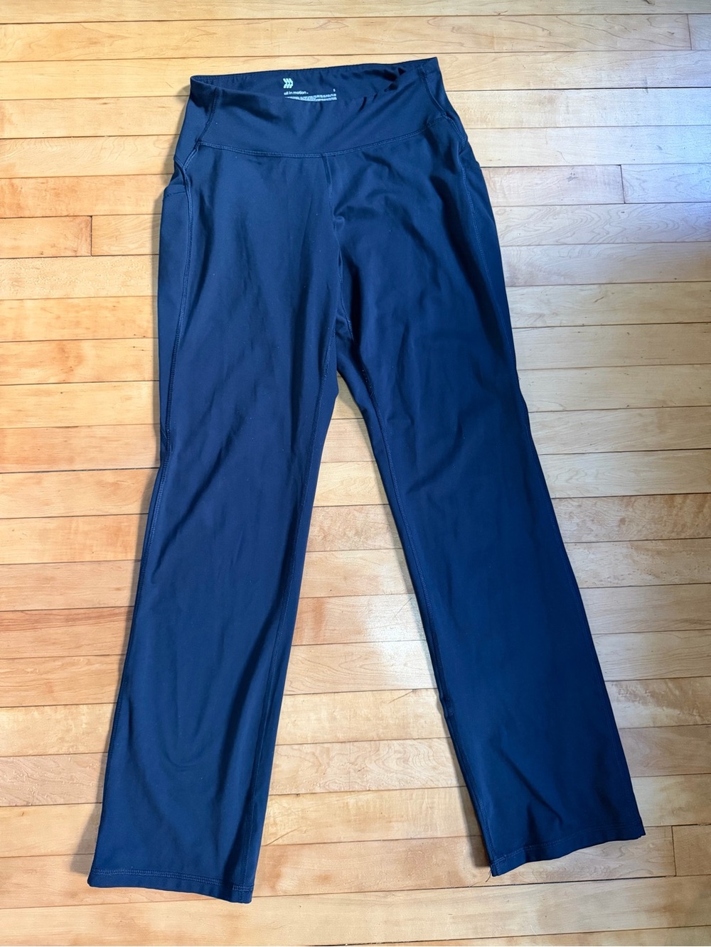 all in motion Black High-Rise Boot-Cut Active Pants